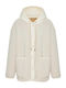 Women's Lifestyle Jacket for Winter with Hood Beige