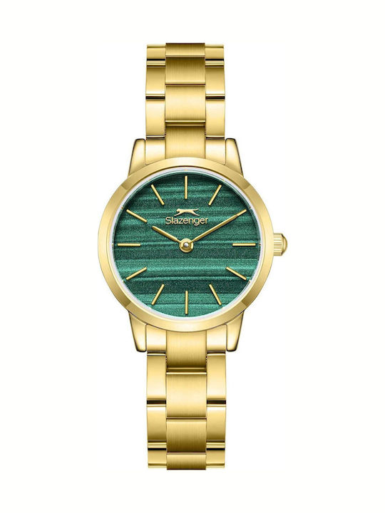 Slazenger Damen Uhr mit Gold Metallarmband