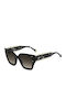 Carolina Herrera Women's Sunglasses with Black Plastic Frame and Brown Gradient Lens