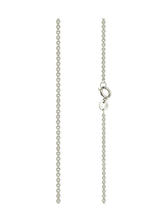 Kritsimis Set White Gold Chains Neck 14K Length 60cm