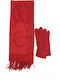 Sabryna Set with Beanie Knitted in Burgundy color