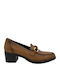Leather Tabac Brown Heels