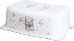 Bathroom Booster Seat Non-slip White Bear Maltex Baby