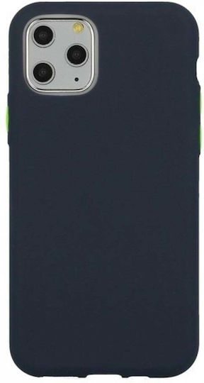 Forcell Solid Back Cover Silicon / Tempered Glass Albastru marin (Huawei P Smart 2021)