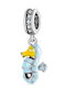 Charm Tier aus Silber Hellblau