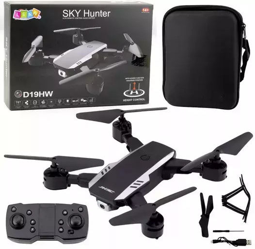 Lean Toys Sky Hunter D19HW Drone Children's Mini 2.4 GHz with 720p Camera and Controller