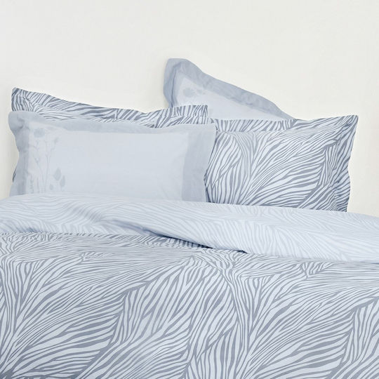 Nima Σετ Μαξιλαροθήκες Oxford Grey 52x72εκ.