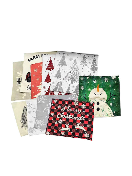XMASfest Christmas Decorative Square Pillowcase 45x45cm (Μiscellaneous Designs/Colors)
