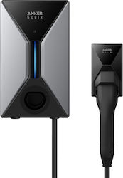 Anker Solix V1 Монтиран на стена Трифазен Зарядна станция за електромобили 22кВт с Вграден кабел Тип 2 (A5191GZ3)
