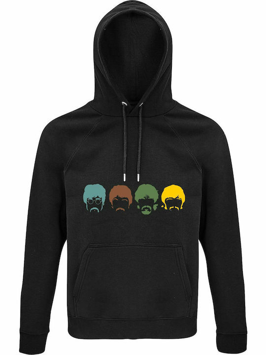 Hoodie Unisex Organic " Beatles Band Multicolor...