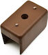Produkttyp Fußstütze Seiten aus Melamin 25mm Maße 50mm x 30mm Braun