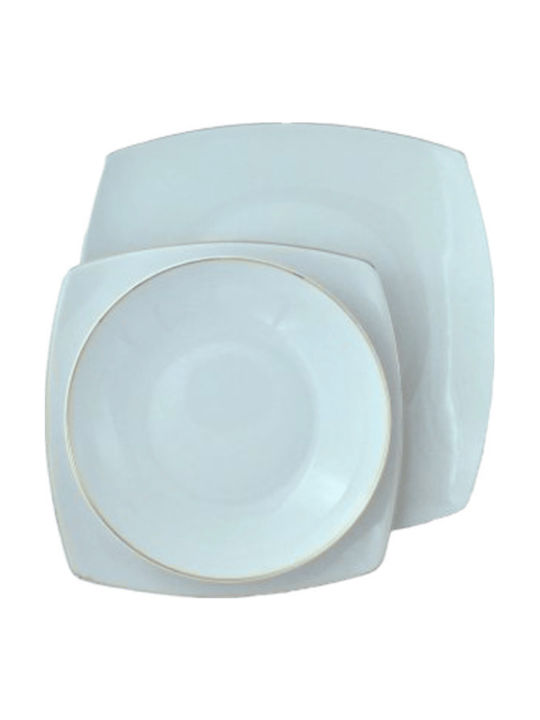 Emfasi Gold Porcelain Dinnerware Set 40pcs
