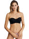 Μαύρο Strapless Σουτιέν χωρίς Ενίσχυση με Μπανέλες