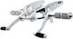 Modenas Picior de picior Μοτοσυκλέτας în Culoare Silver 01F0020S