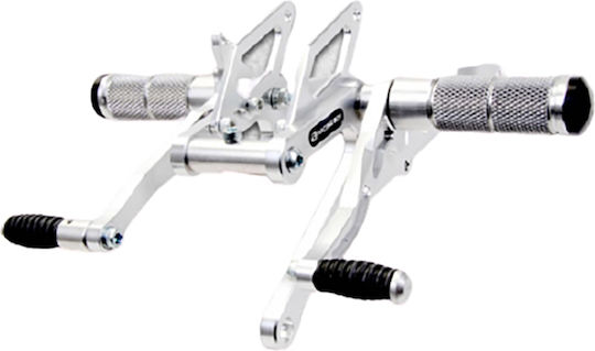 Modenas Fußraste Μοτοσυκλέτας in Silver Farbe 01F0022S