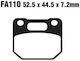 Pads Fa110 Adige P241 Asx Organic 4 Piston V1 Rg Gamma
