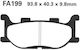Τακακια Fa199 Adige P165 Asx Organic Tmax500 Xv125/250 Fz6 Fazer Majesty 250/400 Εμπρος