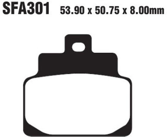 Pads Fa301 Adige P185 Asx Organic Scarabeo 50/100 Leonardo 125/150 Mojito 150 Front