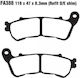 Brake Pads Fa388 Adige P227 Asx Organic Sh 125/150 09-sh300 06- Cbf500/1000 Hornet Rear