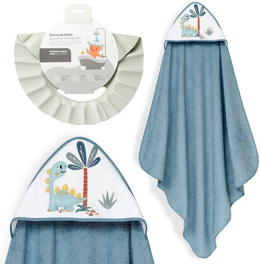 Interbaby Βρεφική Κάπα-Μπουρνούζι με Κουκούλα 100x100εκ.