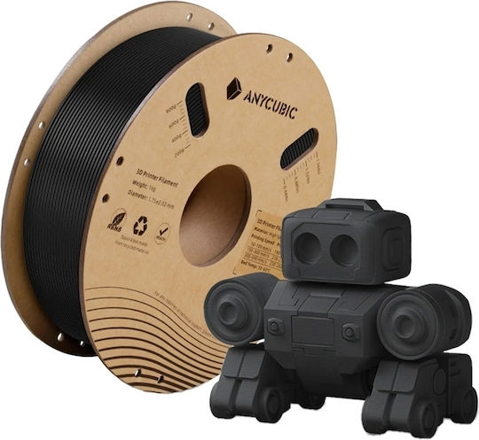 Anycubic PLA 3D Drucker Filament 3.0mm Schwarzes 1kg 1 Stück (Spule)