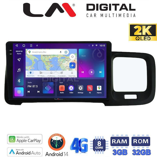 LM Digital Auto-Audiosystem für Volvo S60 2010 > 2018 (Bluetooth/USB/WiFi/GPS/Apple-Carplay/Android-Auto)