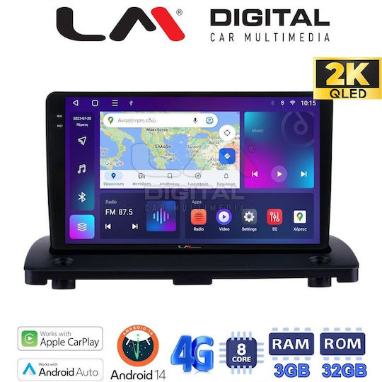 LM Digital Auto-Audiosystem für Volvo XC 90 2002 > 2014 (Bluetooth/USB/WiFi/GPS/Apple-Carplay/Android-Auto)
