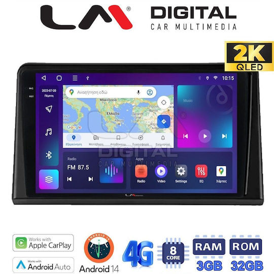 LM Digital Auto-Audiosystem für Renault Express 2023 (Bluetooth/USB/WiFi/GPS/Apple-Carplay/Android-Auto)