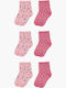 Pretty Baby Kids' Socks Pink 6 Pairs