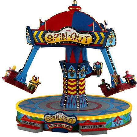 Luna Park Lemax Spin Out 26x29x30.5cm 4.5v Adaptor