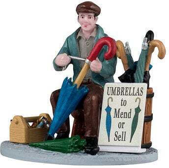 Figurină Lemax Vânzător De Umbrele 5.5x5.9x4.5cm