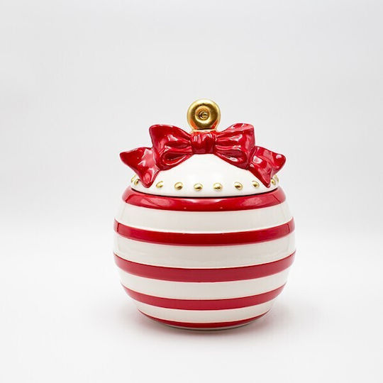 Eurolamp Borcan Decorativ de Prăjituri de Crăciun din Ceramică 23.5x20 cm