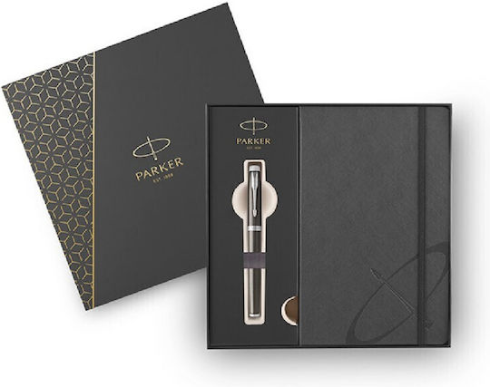 Parker Im Core Fountain Pen Set Fine with Brown Ink
