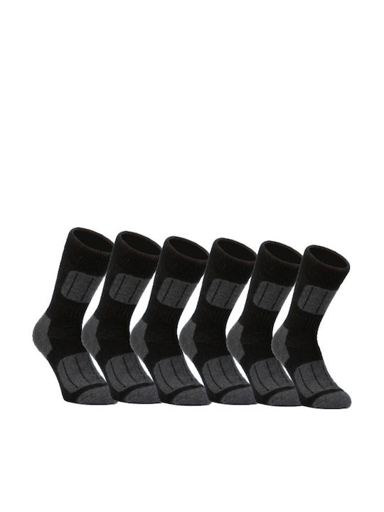 Kal-tsa Ανδρικές Κάλτσες Μαύρο-γκρι 3Pack Kal-tsa Ανδρικές Κάλτσες Μαύρο-γκρι 3Pack