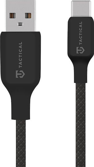 Tactical Geflochten USB 2.0 Kabel USB-C männlich - USB-A 60W Schwarz 1m (57983126582)