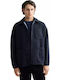 Overshirt Mânecă Lungă Albastră