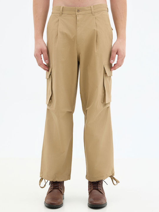 Pantaloni Elastic Beige