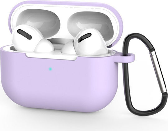 Techsuit Case Silicone in Purple color for Apple AirPods Pro 3