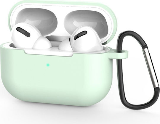 Techsuit Case Silicone in Green color for Apple AirPods Pro 3