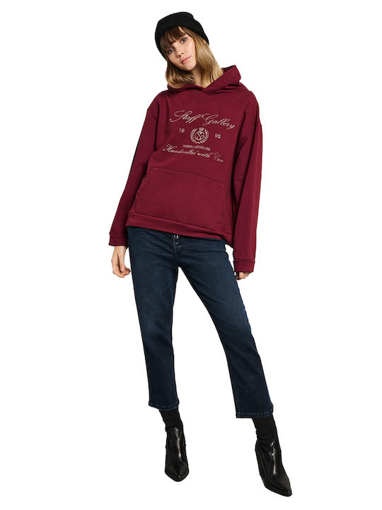 Women's Sweatshirt Hooded Bordeaux