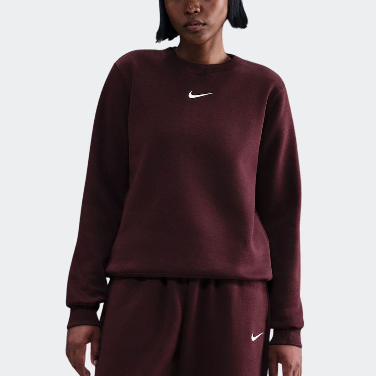 burgundy nike sweatsuit womens