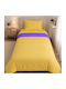 Hatzitex Duvet Cover Single 160x230 Colours Yellow-Purple