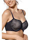 Selene Bra Laser Cut Minimizer Violeta Black