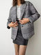 BSB Women's Blazer Plaid