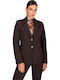 Emporio Grama Women's Blazer Brown
