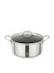 Ankor Dmond Triply Deep Stainless Steel Pot 28cm