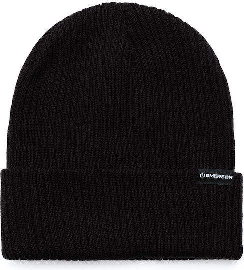 Beanie Unisex Beanie Gestrickt in Schwarz Farbe