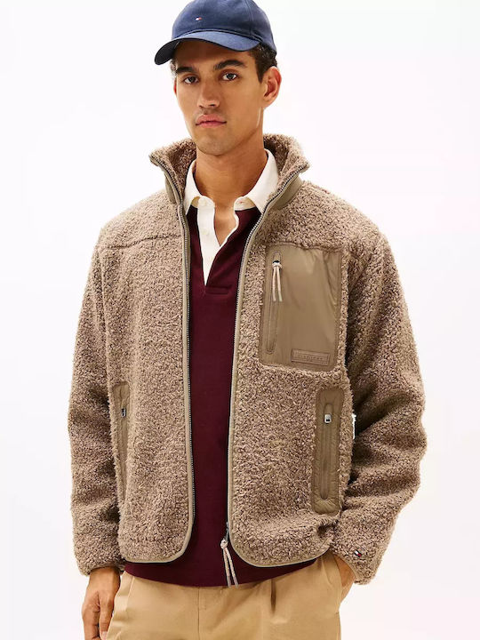 Ανδρική Ζακέτα Fleece Μπεζ