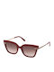 Guess Women's Sunglasses with Black Frame and Burgundy Gradient Lens GF00015-69T