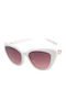 Guess Women's Sunglasses with White Plastic Frame and Pink Gradient Lens GF6197-25F